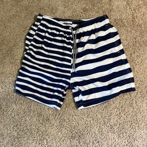 Navy and White Boardies swim trunks
